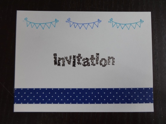 Carton invitation anniversaire - recto